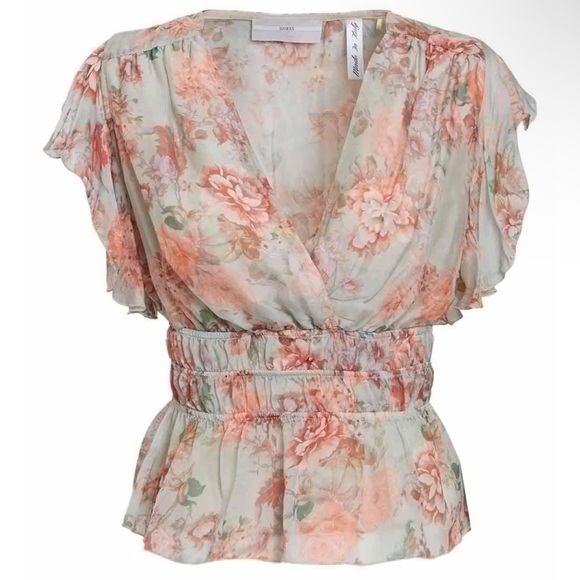 Floral guess top Joandra top BNWT - Picture 1 of 5